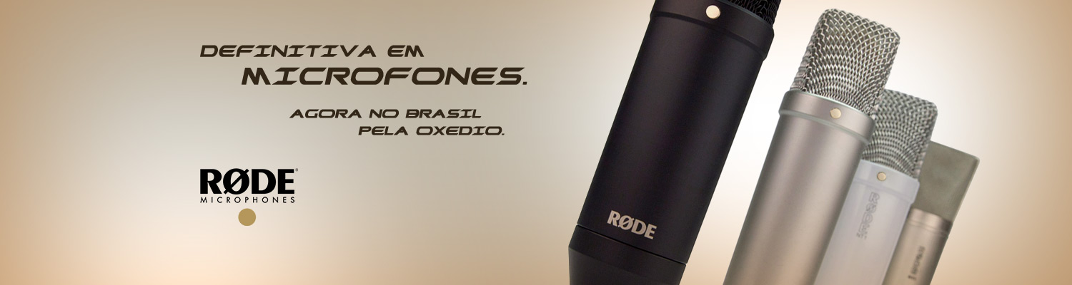 Definitiva em microfones agora no Brasil pela Oxedio